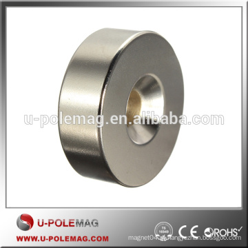 Escavação 6mm Buraco Anel Loop Disco Countersunk Raro Terra Neodímio Ímã